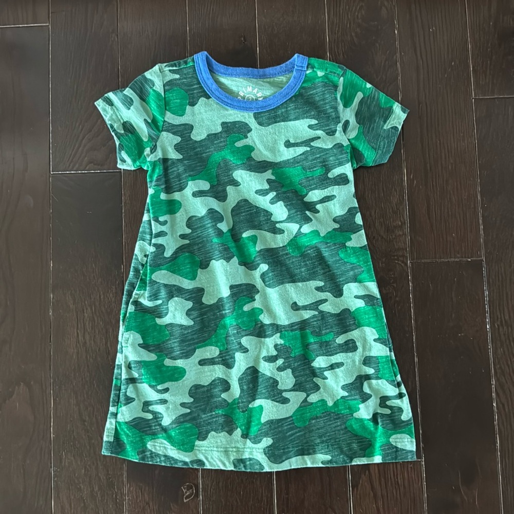 Camo t-shirt dress